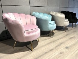 Krzesło Fotel Muszla Lugano DONNA VELVET PINK II GATUNEK