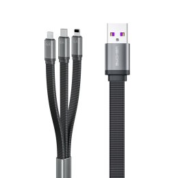 KABEL USB-A DO LIGHTNING USB-C MICRO USB 1.3 M