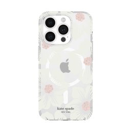 Kate Spade New York Protective MagSafe - Etui iPhone 15 Pro (Hollyhock Cream)
