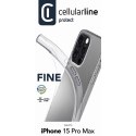 CASE ETUI IPHONE 15 PRO MAX PRZEZROCZYSTE CELLULARLINE