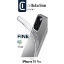 CASE ETUI IPHONE 15 PRO PRZEZROCZYSTY CELLULARLINE FINE