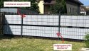 Taśma ogrodzeniowa PASKI 6 x 2,55mb CLASSIC 19cm PROTECTO SZARA + 12 klipsów GRATIS