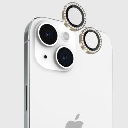 Kate Spade New York Aluminum Ring Lens Protector - Szkło ochronne na obiektyw aparatu iPhone 15 / iPhone 15 Plus (Set in Stone G