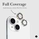 Kate Spade New York Aluminum Ring Lens Protector - Szkło ochronne na obiektyw aparatu iPhone 15 / iPhone 15 Plus (Set in Stone G