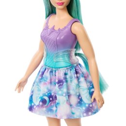 Lalka Barbie Jednorożec, fioletowo-turkusowy strój