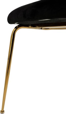 Krzesło tapicerowane CAMILA GREEN VELVET GOLD
