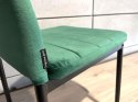Krzesło tapicerowane zestaw 4 VALVA LINE VELVET GREEN